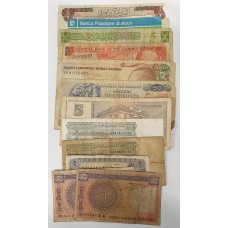 WORLD BANKNOTES . MIXED LOT . INCLUDING ITALY, GREECE, ETC